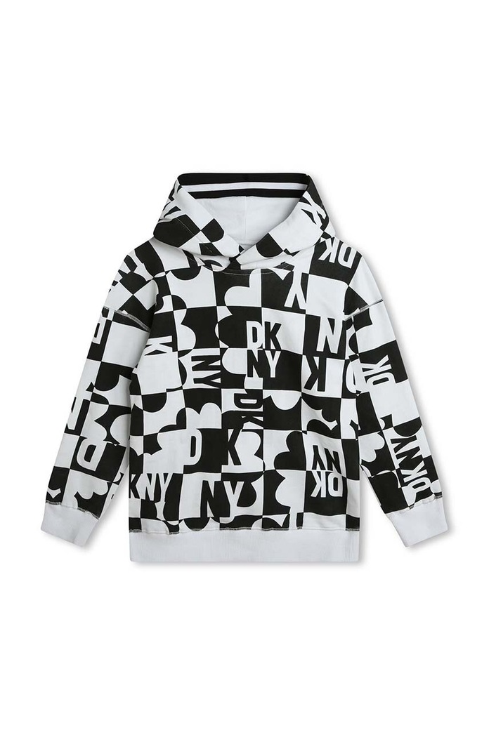 Dkny bluza bawełniana dziecięca D60031.126.150 biały SS24
