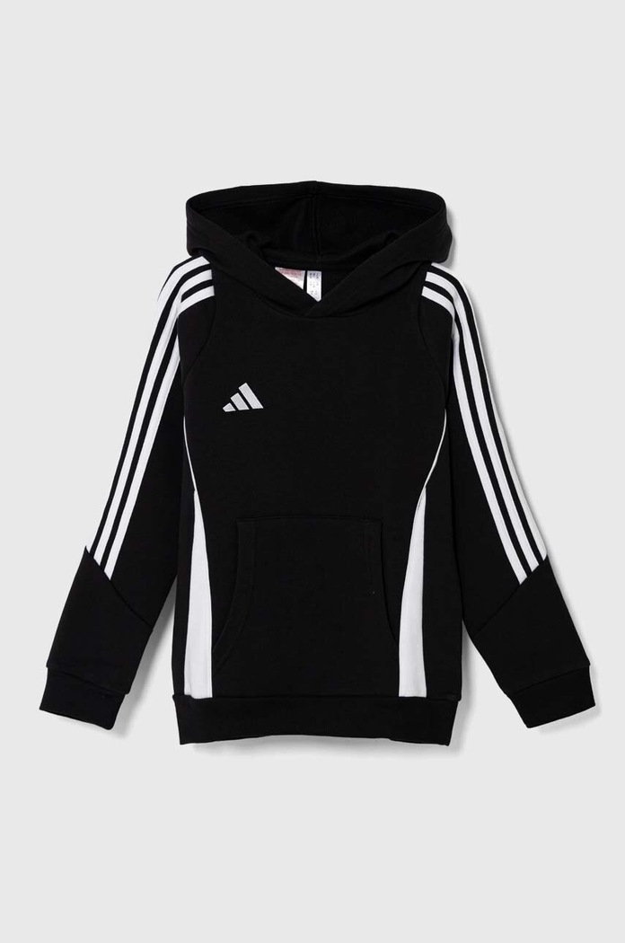 Παιδική μπλούζα adidas Performance TIRO24 SWHOODY απλικέ μαύρο IJ5611