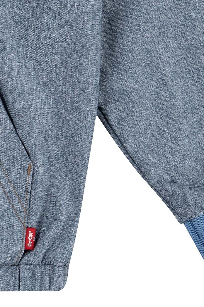 Hanorac de bumbac pentru copii LVB CHAMBRAY ANORAK Levi's 9EK395 albastru