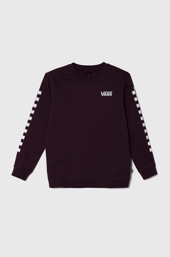 Vans bluza dziecięca EXPOSITION CHECK CREW pozostałe fioletowy VN0008CBCHJ