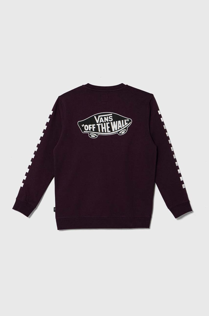 Vans bluza dziecięca EXPOSITION CHECK CREW VN0008CBCHJ fioletowy SS24