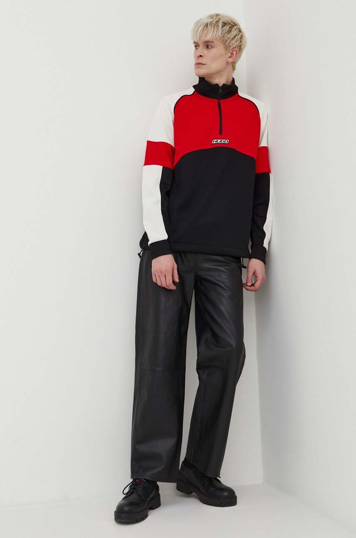 HUGO bluza 50512969 czarny SS24