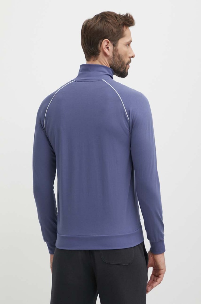 Îmbrăcăminte BOSS hanorac cu fermoar bărbătesc din bumbac cu elastan Mix&Match Jacket Z 50515307 albastru