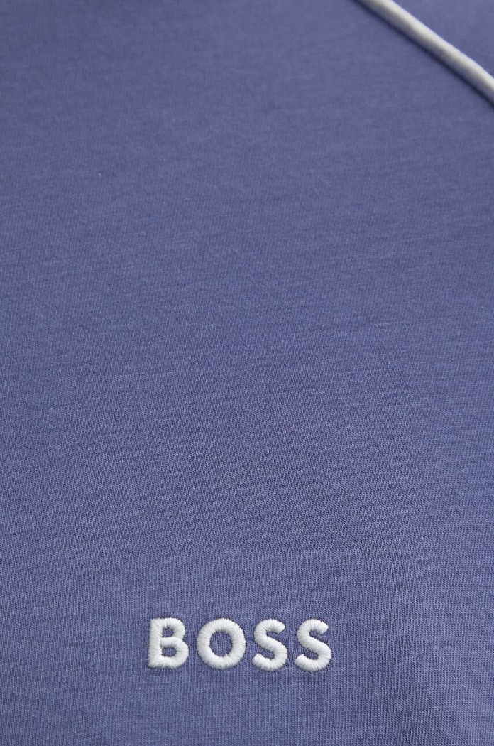 BOSS hanorac cu fermoar bărbătesc din bumbac cu elastan Mix&Match Jacket Z 50515307 albastru