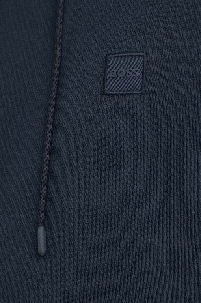 BOSS Orange dukserica sa kapuljačom za muškarce od pamuka Wetalk 50509314 mornarsko plava