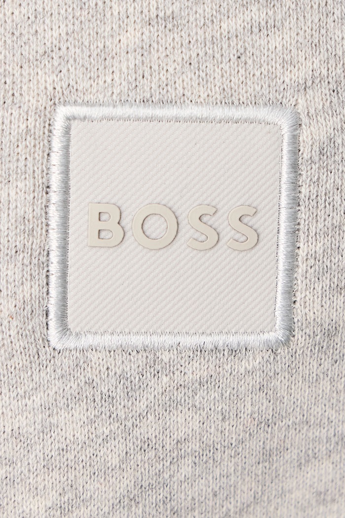 Bluza z kapturem męska bawełniana Wetalk BOSS Orange szary 50509314
