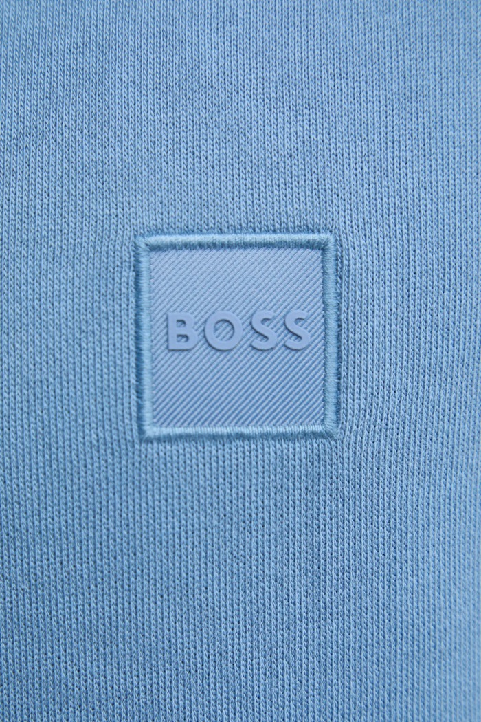 Bluza z kapturem męska bawełniana Wetalk BOSS Orange niebieski 50509314