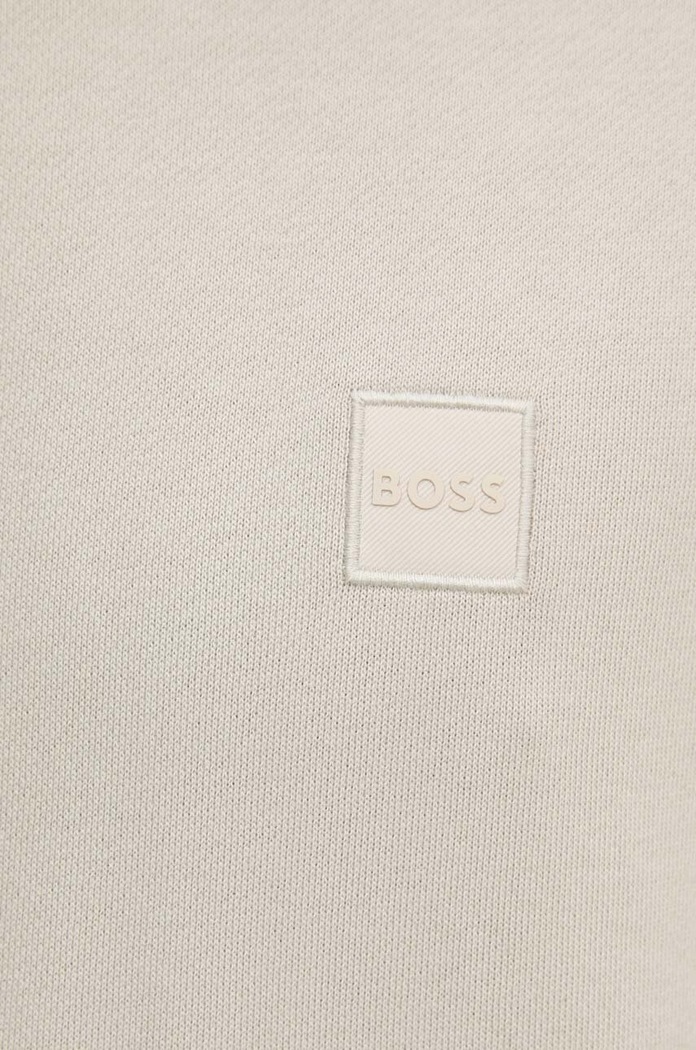 BOSS Orange Μπλούζα ανδρική βαμβακερή Westart 50509323 μπεζ