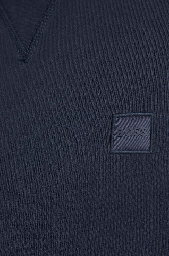 BOSS Orange μπλούζα ανδρική βαμβακερή Westart 50509323 σκούρο μπλε
