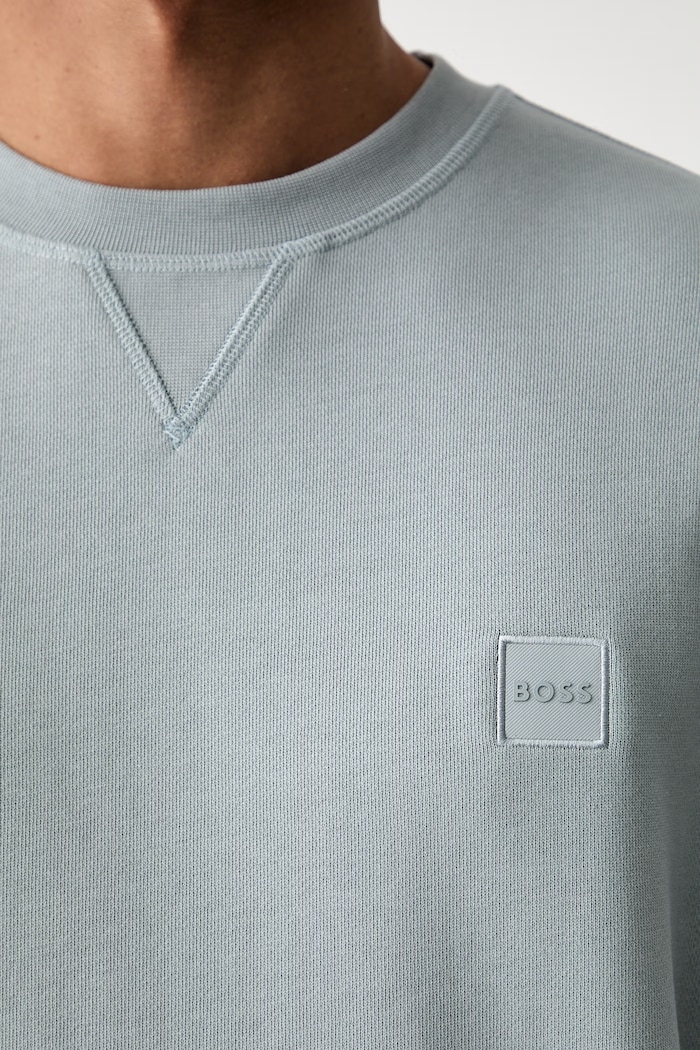 BOSS Orange кофта мужская хлопковая Westart 50509323 серый