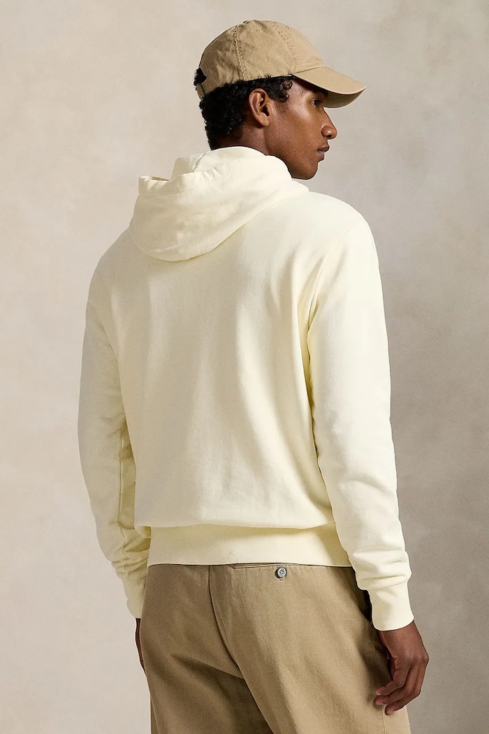 Polo Ralph Lauren hanorac cu glugă bărbătesc din bumbac 710916690 bej SS26