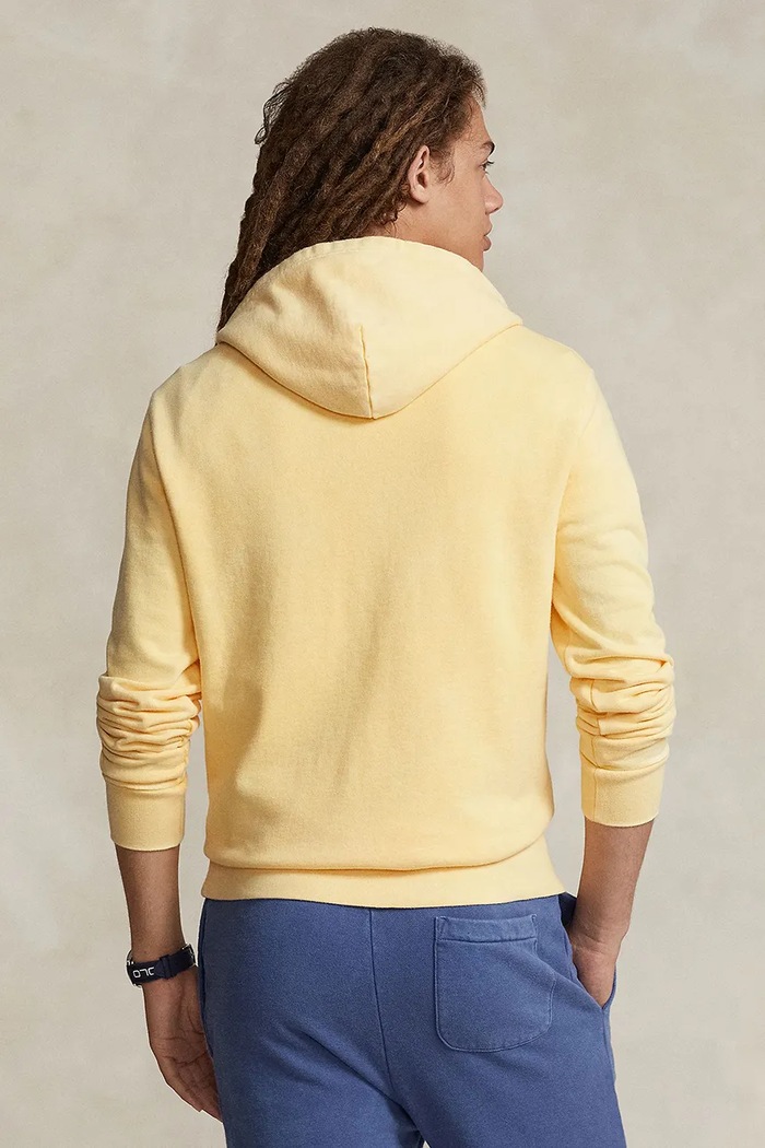 Polo Ralph Lauren hanorac cu glugă bărbătesc din bumbac 710916690 galben SS26