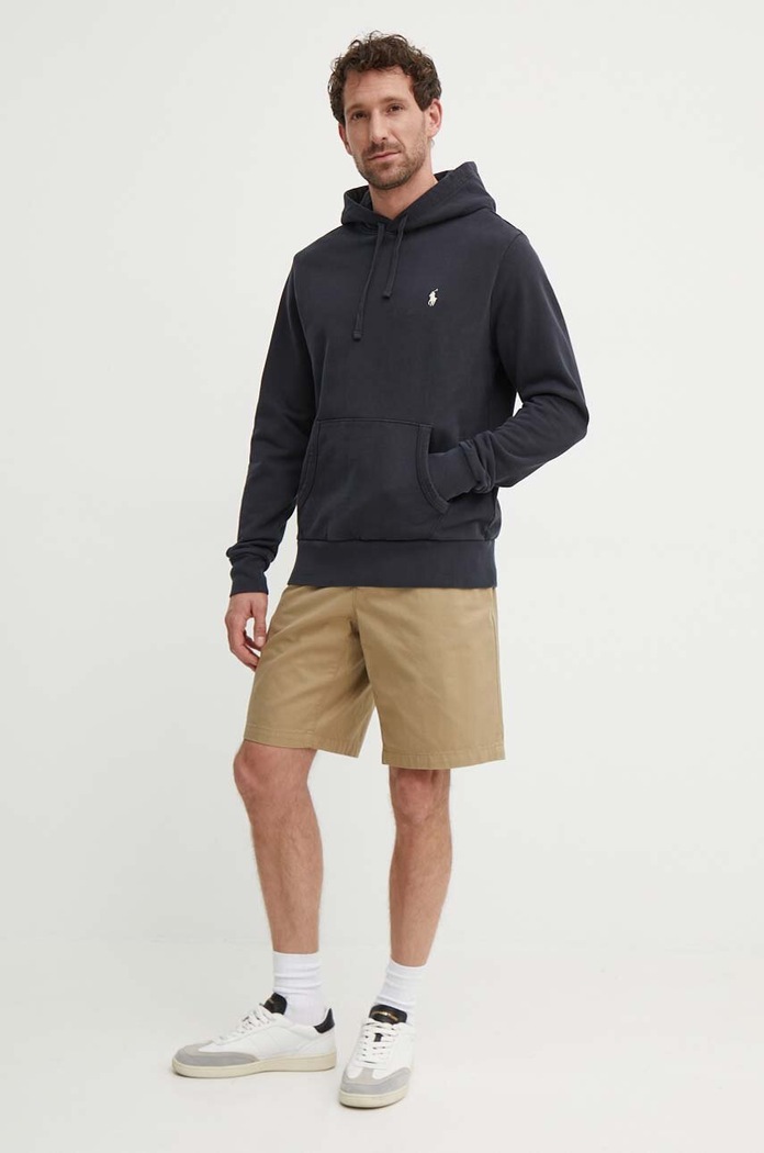 Polo Ralph Lauren hanorac cu glugă bărbătesc din bumbac 710916690 bleumarin SS26