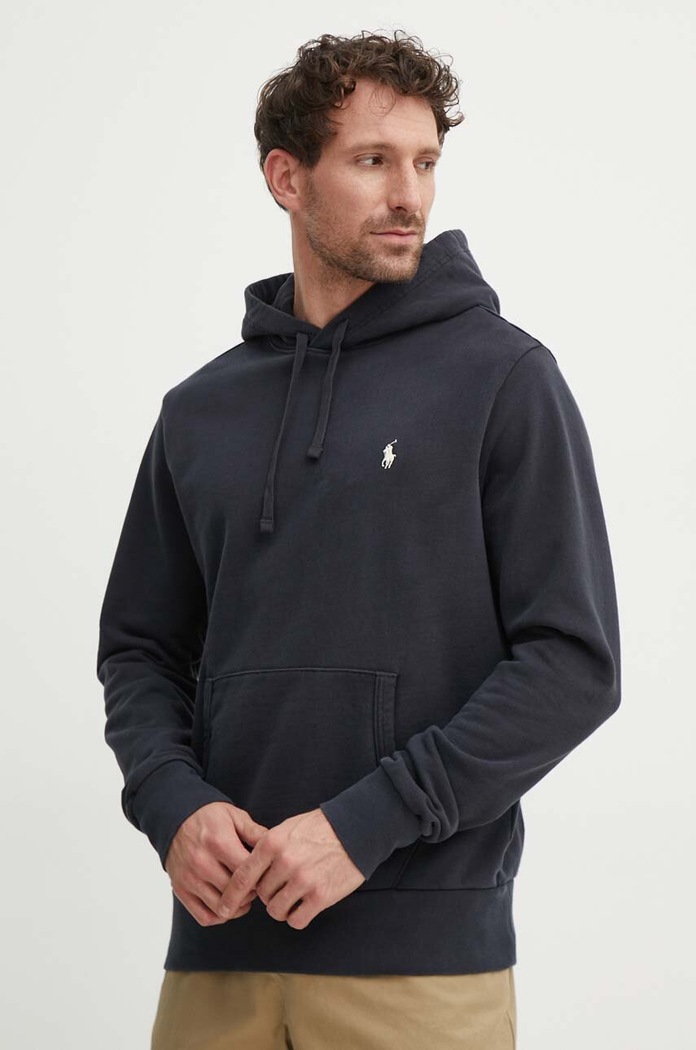 Polo Ralph Lauren hanorac cu glugă bărbătesc din bumbac bleumarin 710916690