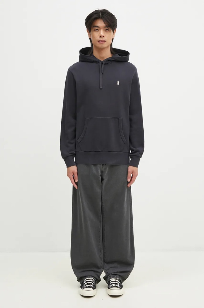 Polo Ralph Lauren hanorac cu glugă din bumbac pentru bărbați 710916690 bleumarin