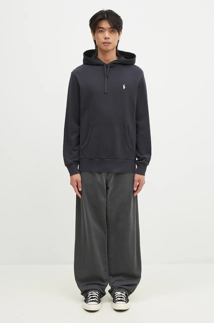 Polo Ralph Lauren hanorac cu glugă din bumbac pentru bărbați 710916690 bleumarin