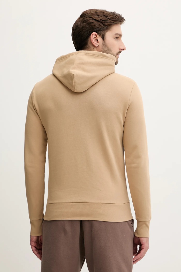 Odjeća Polo Ralph Lauren Dukserica sa kapuljačom za muškarce od pamuka 710916690 bež