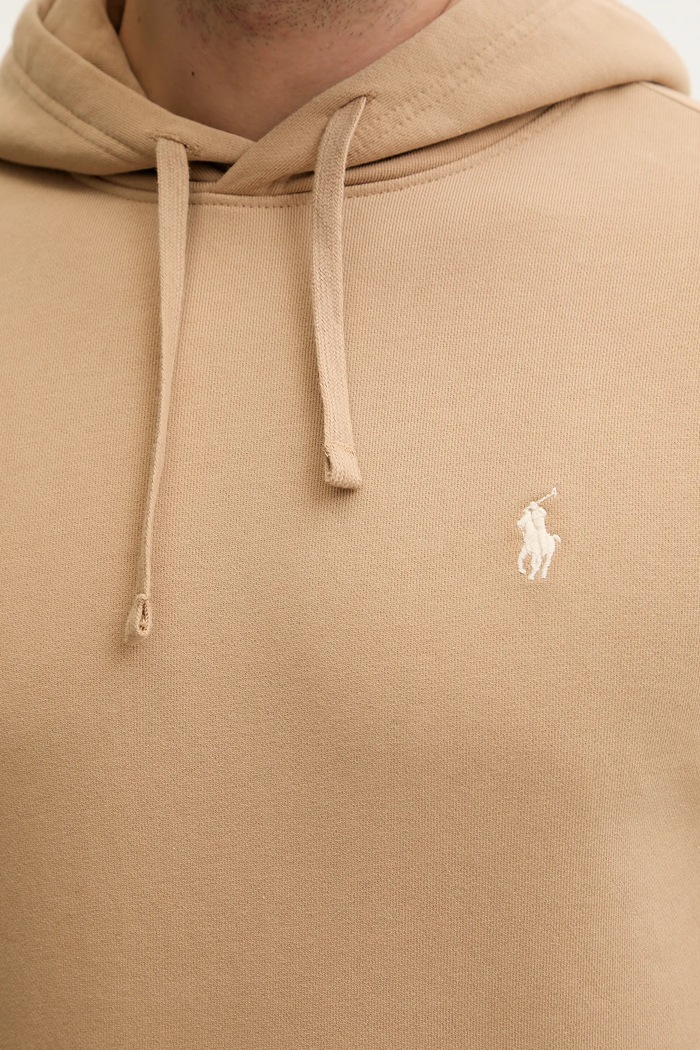 Polo Ralph Lauren Dukserica sa kapuljačom za muškarce od pamuka 710916690 bež