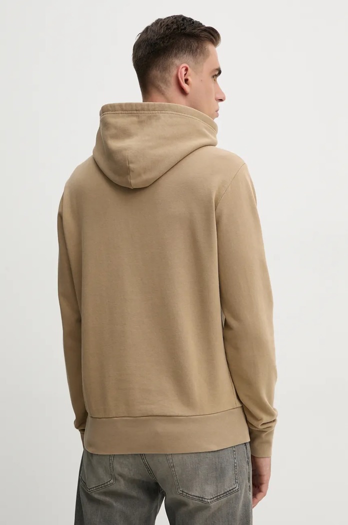 Îmbrăcăminte Polo Ralph Lauren hanorac cu glugă bărbătesc din bumbac 710916690 bej