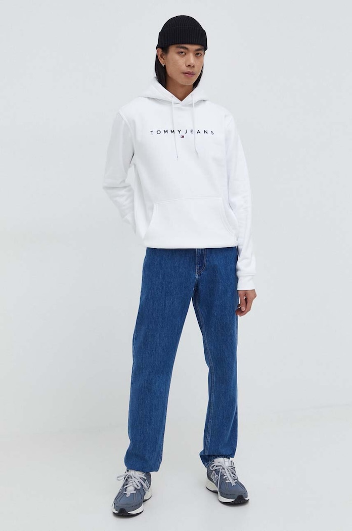Mikina Tommy Jeans DM0DM17985 bílá SS24