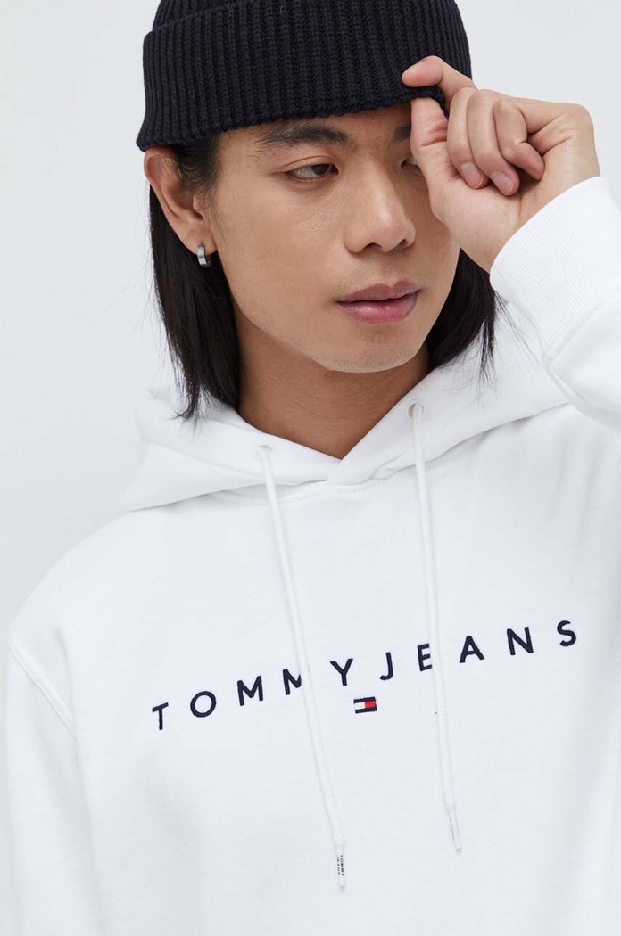 Mikina Tommy Jeans bílá DM0DM17985