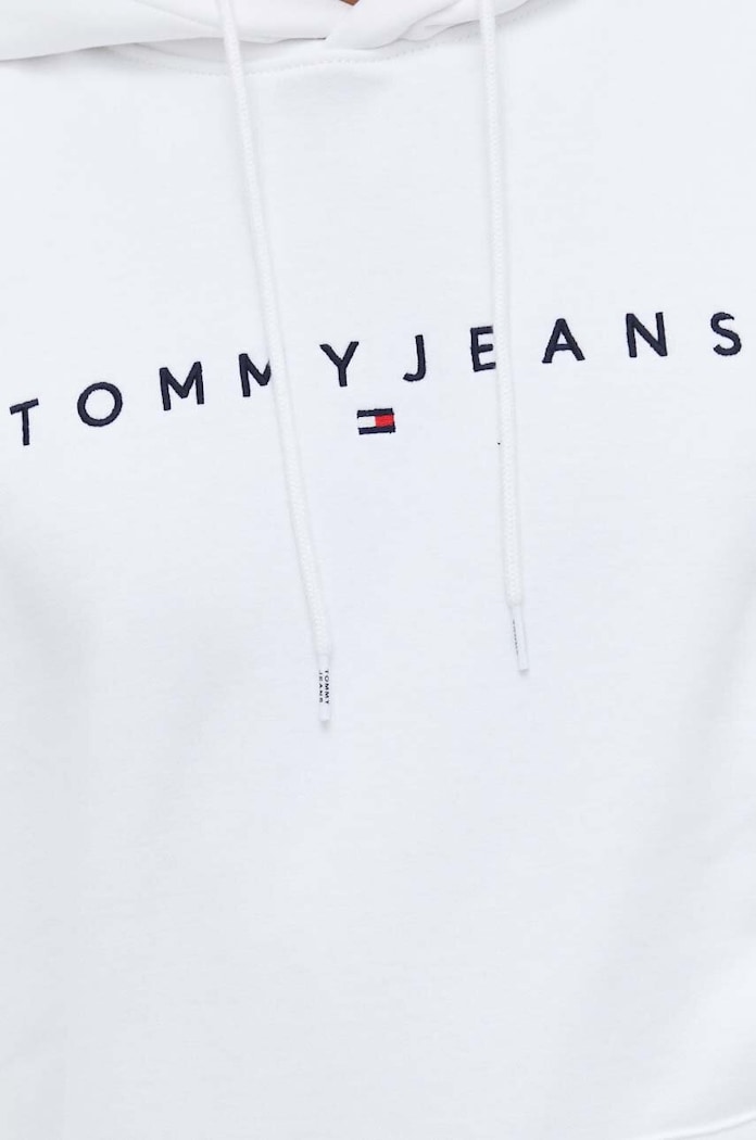 Mikina Tommy Jeans DM0DM17985 bílá