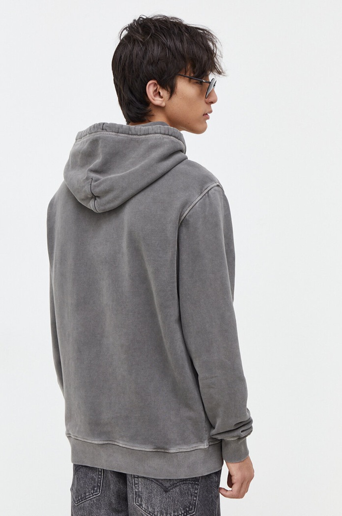 Oblečení Bavlněná mikina Tommy Jeans DM0DM18410 šedá