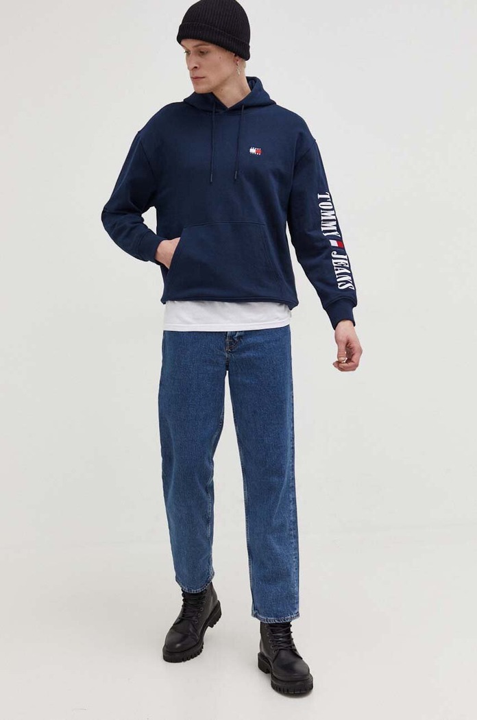 Mikina Tommy Jeans DM0DM18494 námořnická modř SS24