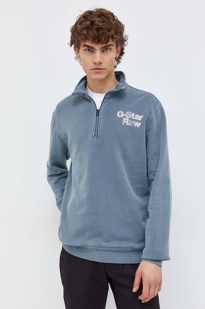 Odzież G-Star bluza bawełniana D24666.D249 niebieski