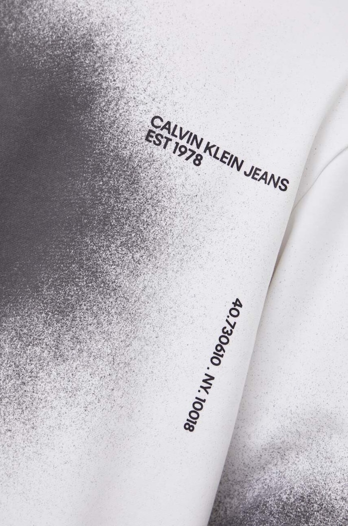 Mikina Calvin Klein Jeans bílá J30J324977