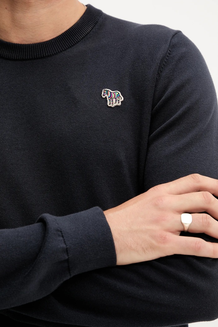 Pulover de bumbac PS Paul Smith bleumarin M2R.503XZ.M21858