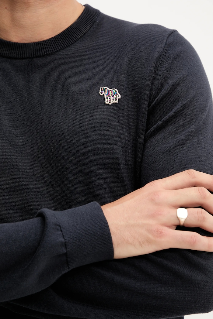 Pulover de bumbac PS Paul Smith bleumarin M2R.503XZ.M21858