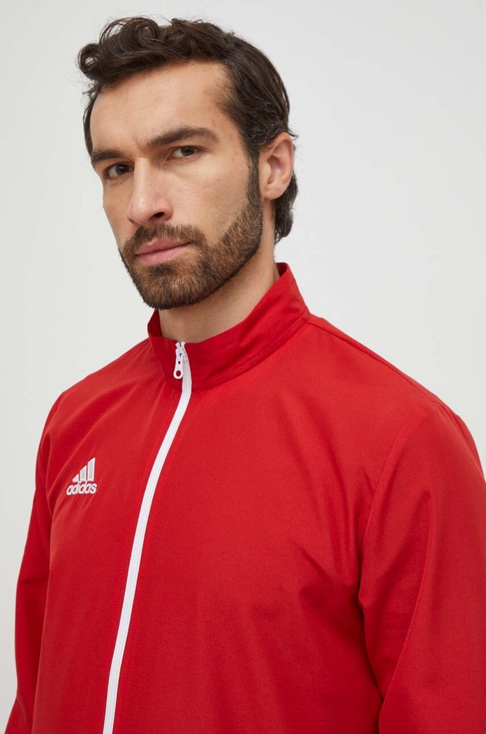 Tréninková mikina adidas Performance Entrada 22 Presentation bez kapuce červená H57536