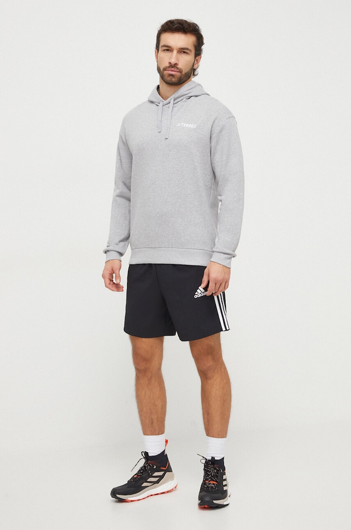 Športová mikina adidas TERREX IB6564 sivá SS24