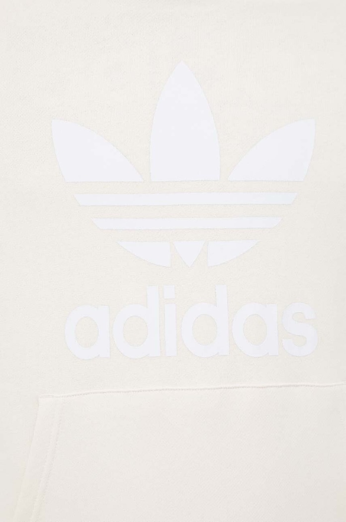 Pamučna dukserica adidas Originals Adicolor Classics Trefoil bež IM9408