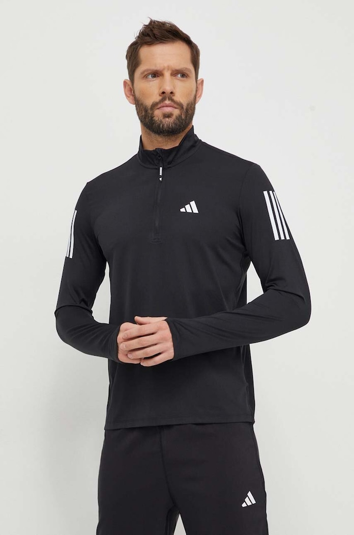adidas Performance bluza do biegania Own the Run Own The Run z elastanem czarny IN1490