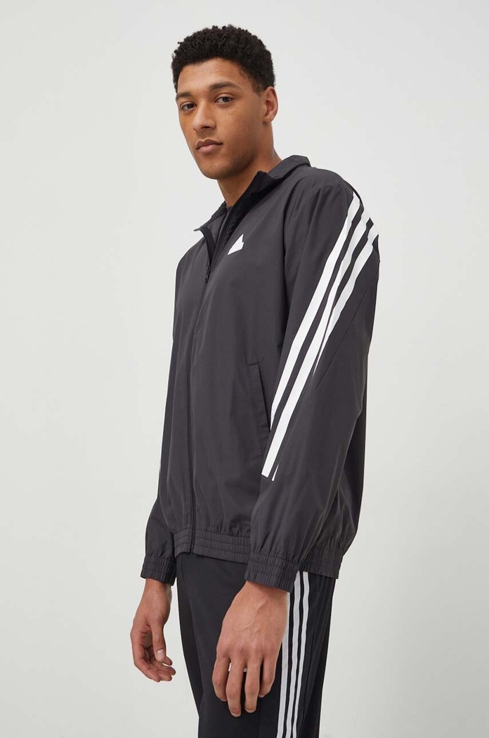 Mikina adidas bez kapuce černá IN3316