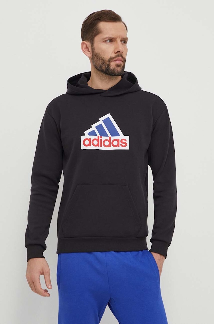 Dukserica adidas print crna IS3233