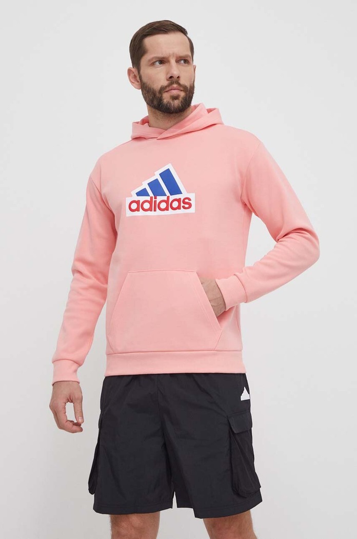 Dukserica adidas natpis roza IS9597