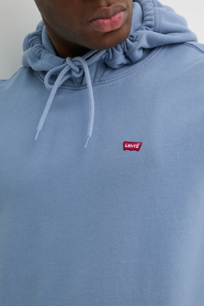 Bavlněná mikina Levi's 34581 modrá