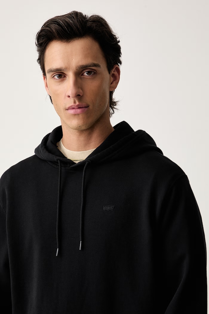 Levi's bluza z kapturem męska bawełniana THE ORIGINAL HM czarny 34581