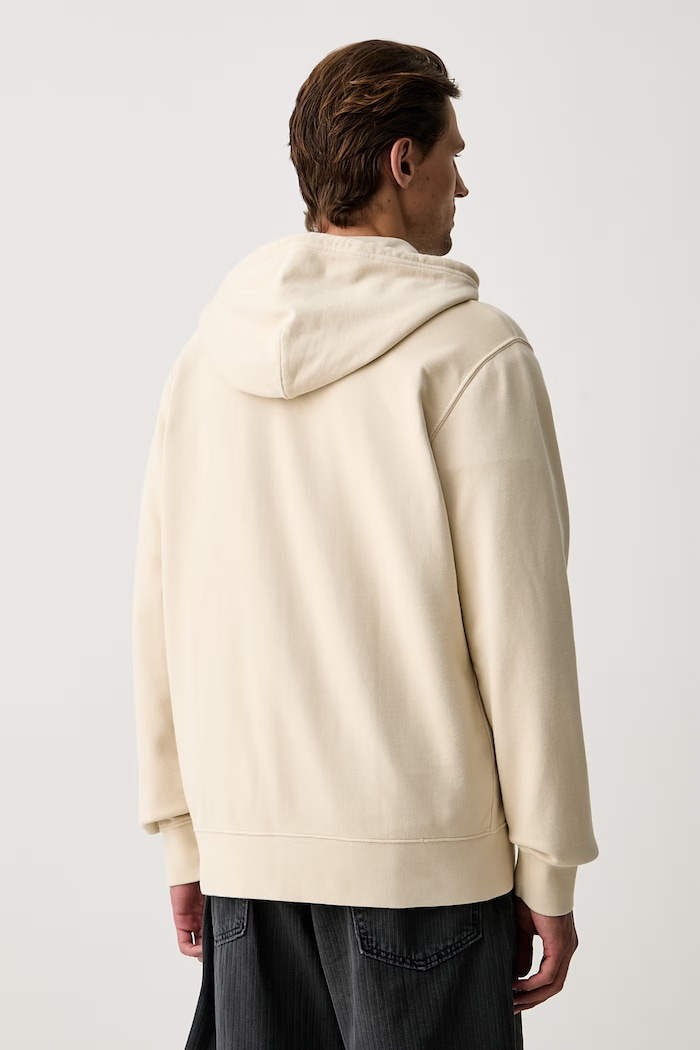 Îmbrăcăminte Levi's hanorac cu fermoar și glugă pentru bărbați din bumbac THE ORIGINAL HM ZIP UP 34584 bej