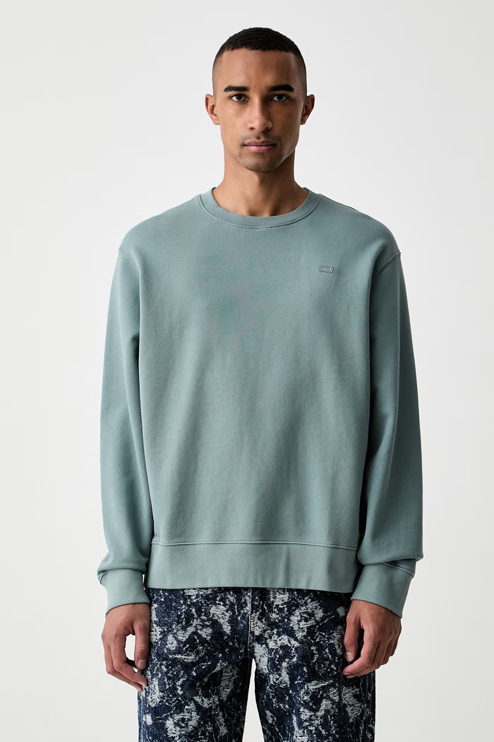 Levi's hanorac pentru bărbați din bumbac THE ORIGINAL HM turcoaz 35909