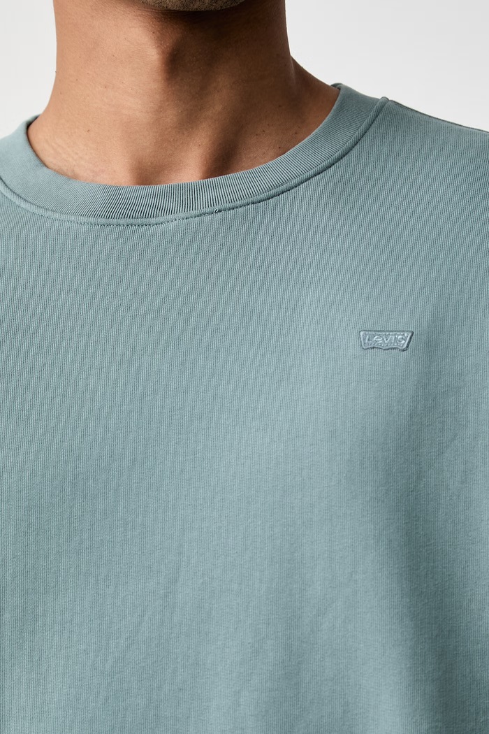 Levi's hanorac pentru bărbați din bumbac THE ORIGINAL HM 35909 turcoaz