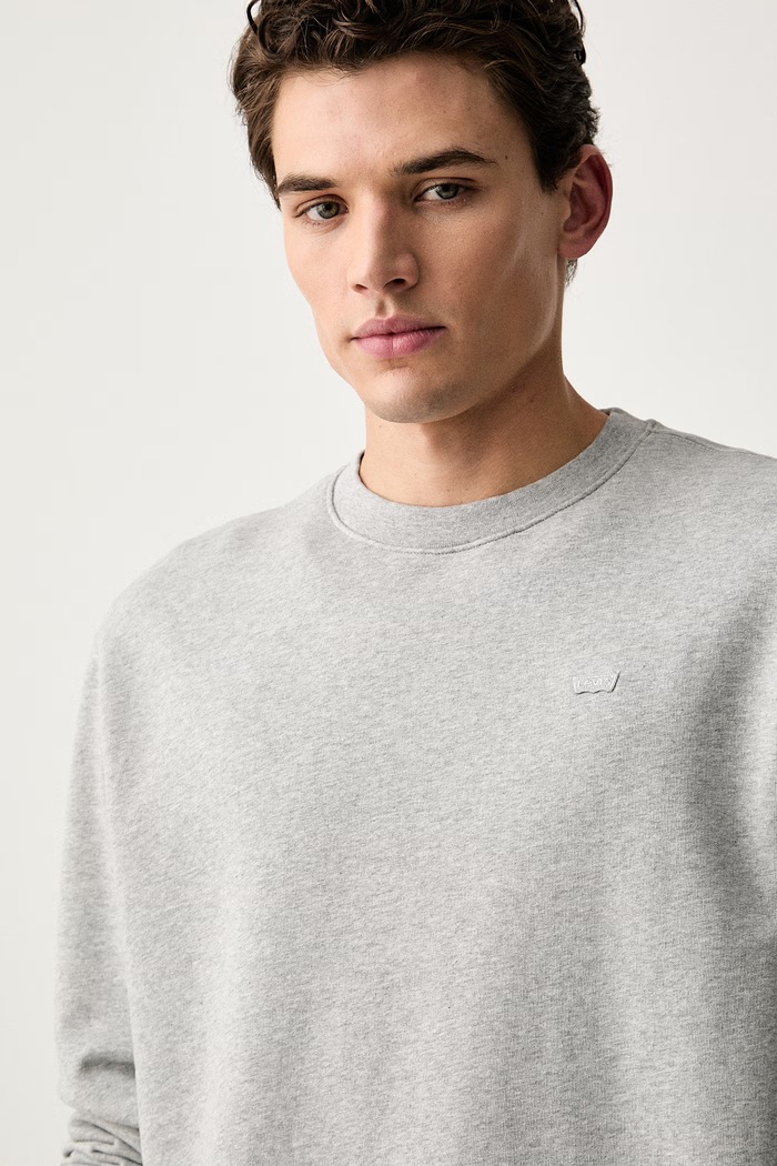 Levi's bluza męska bawełniana THE ORIGINAL HM szary 35909