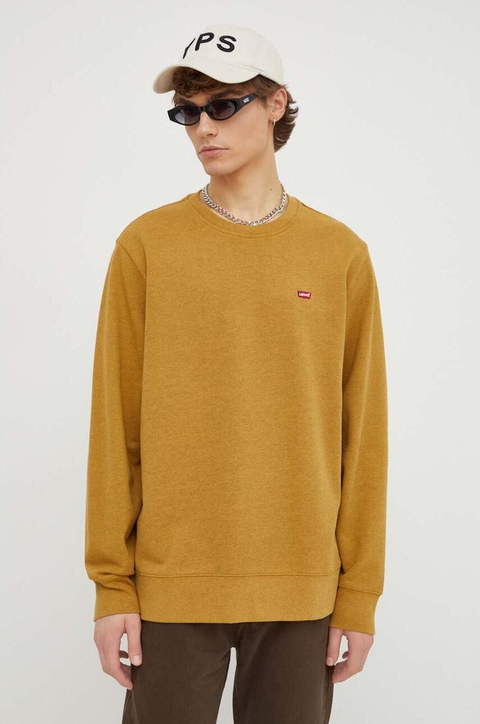 Levi's Hanorac pentru bărbați din bumbac THE ORIGINAL HM galben 35909