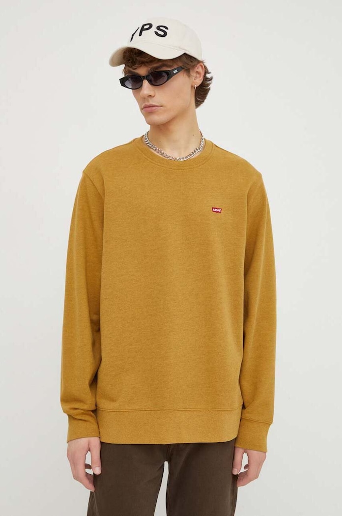 Levi's Hanorac pentru bărbați din bumbac THE ORIGINAL HM galben 35909