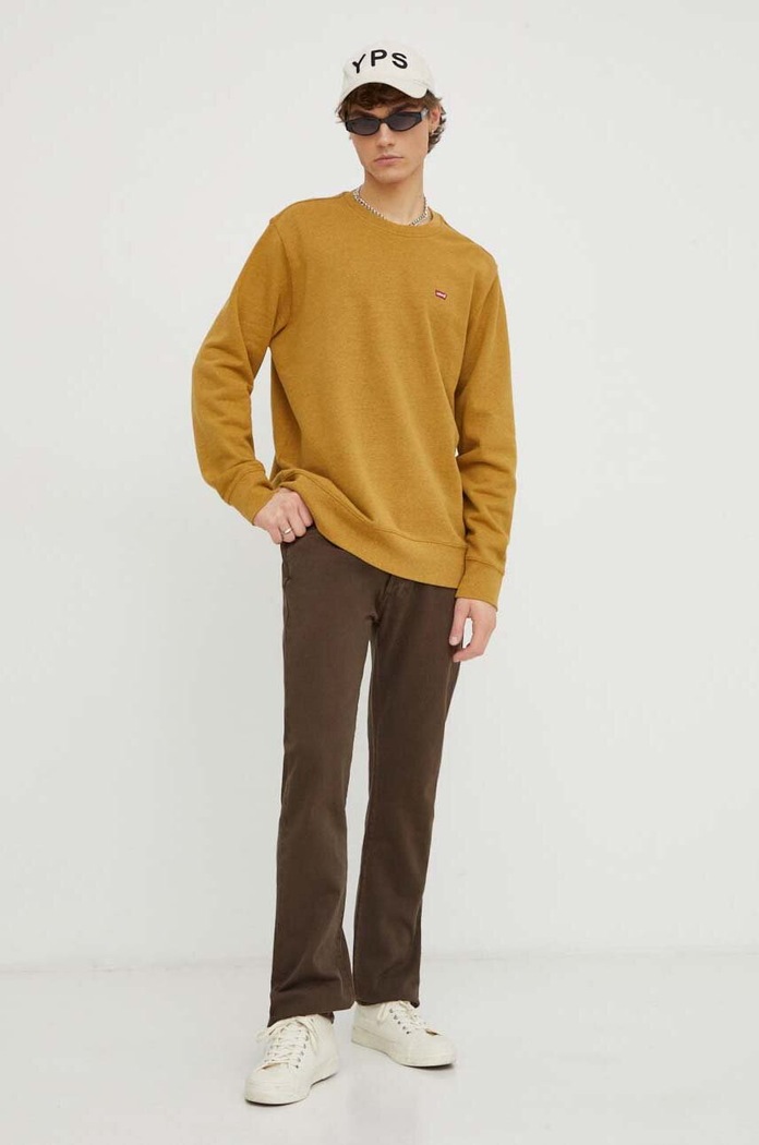 Levi's Hanorac pentru bărbați din bumbac THE ORIGINAL HM 35909 galben AW25