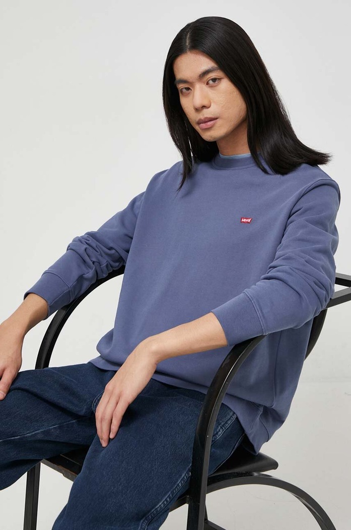 Mikina Levi's bez kapuce modrá 35909