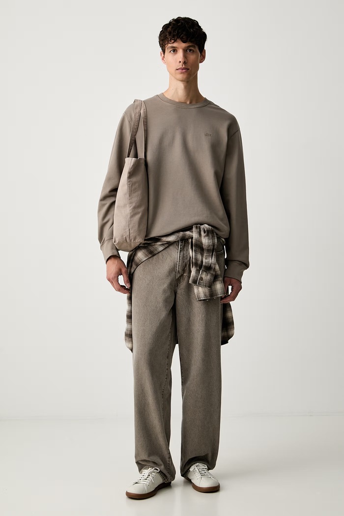 Levi's bluza męska bawełniana THE ORIGINAL HM 35909 beżowy AW25